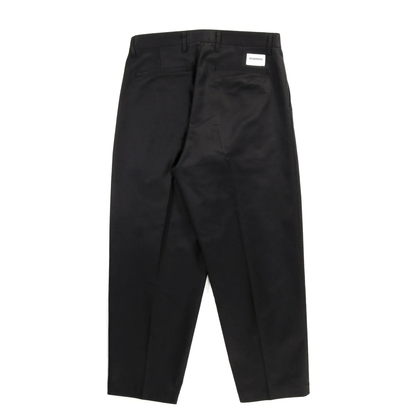 NEIGHBORHOOD TWO TUCK PANTS BLACK