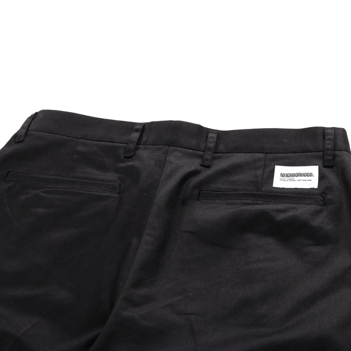 NEIGHBORHOOD TWO TUCK PANTS BLACK