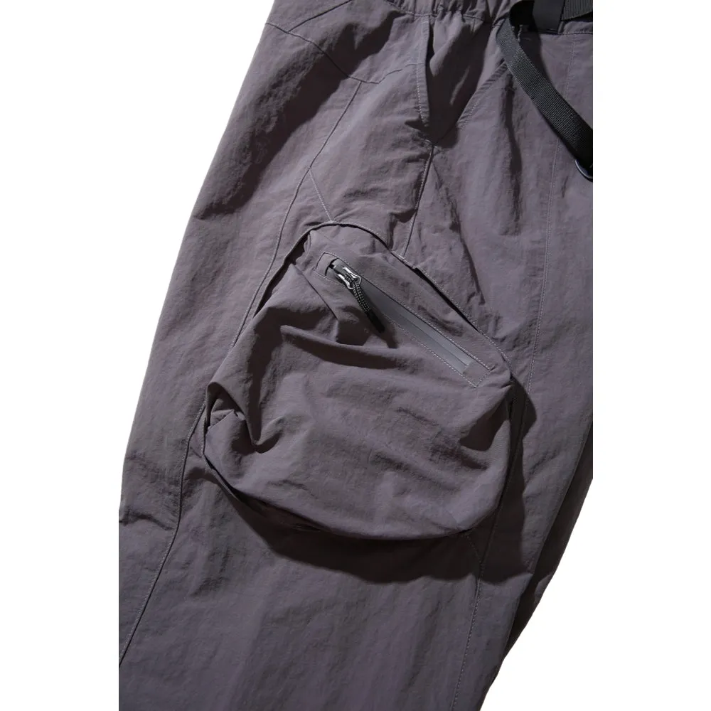 NINE POINT NINE MESH BREATHE MULTI POCKET PANTS-GREY