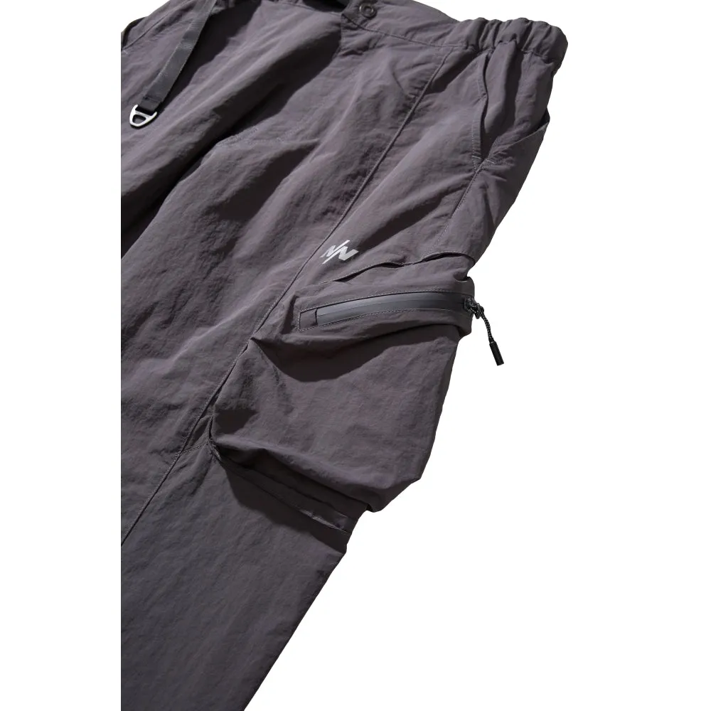 NINE POINT NINE MESH BREATHE MULTI POCKET PANTS-GREY