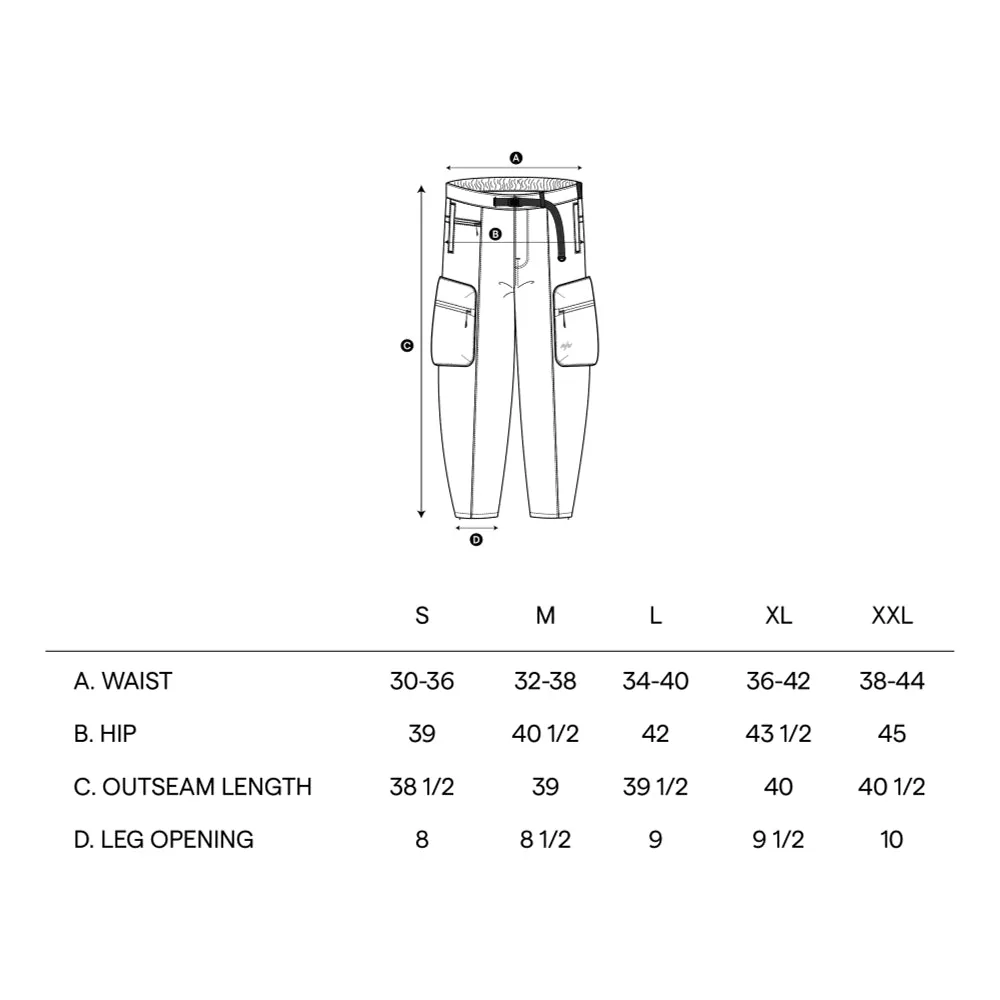 NINE POINT NINE MESH BREATHE MULTI POCKET PANTS-GREY