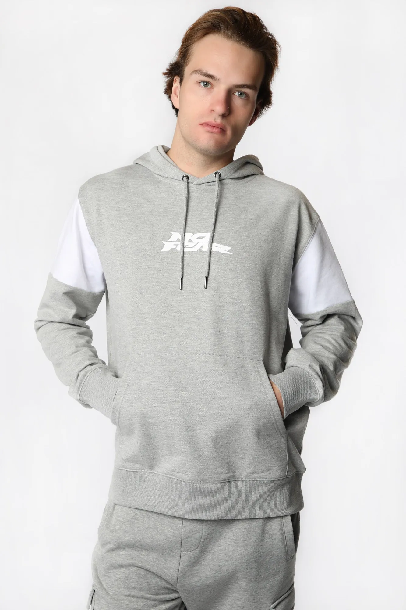 No Fear Mens Colour Block Hoodie