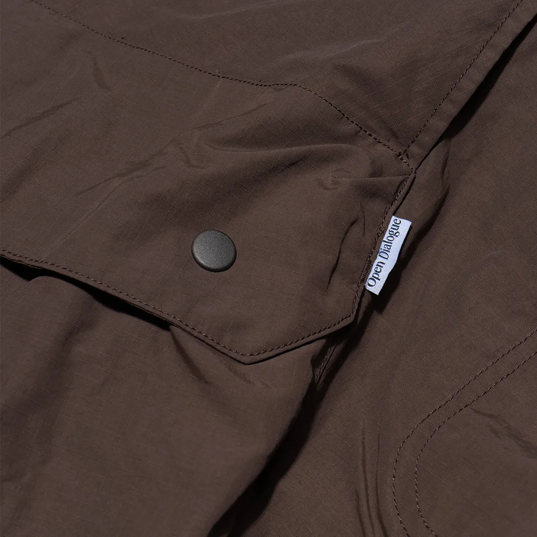 OPEN DIALOGUE 3D POCKET PANTS-BROWN