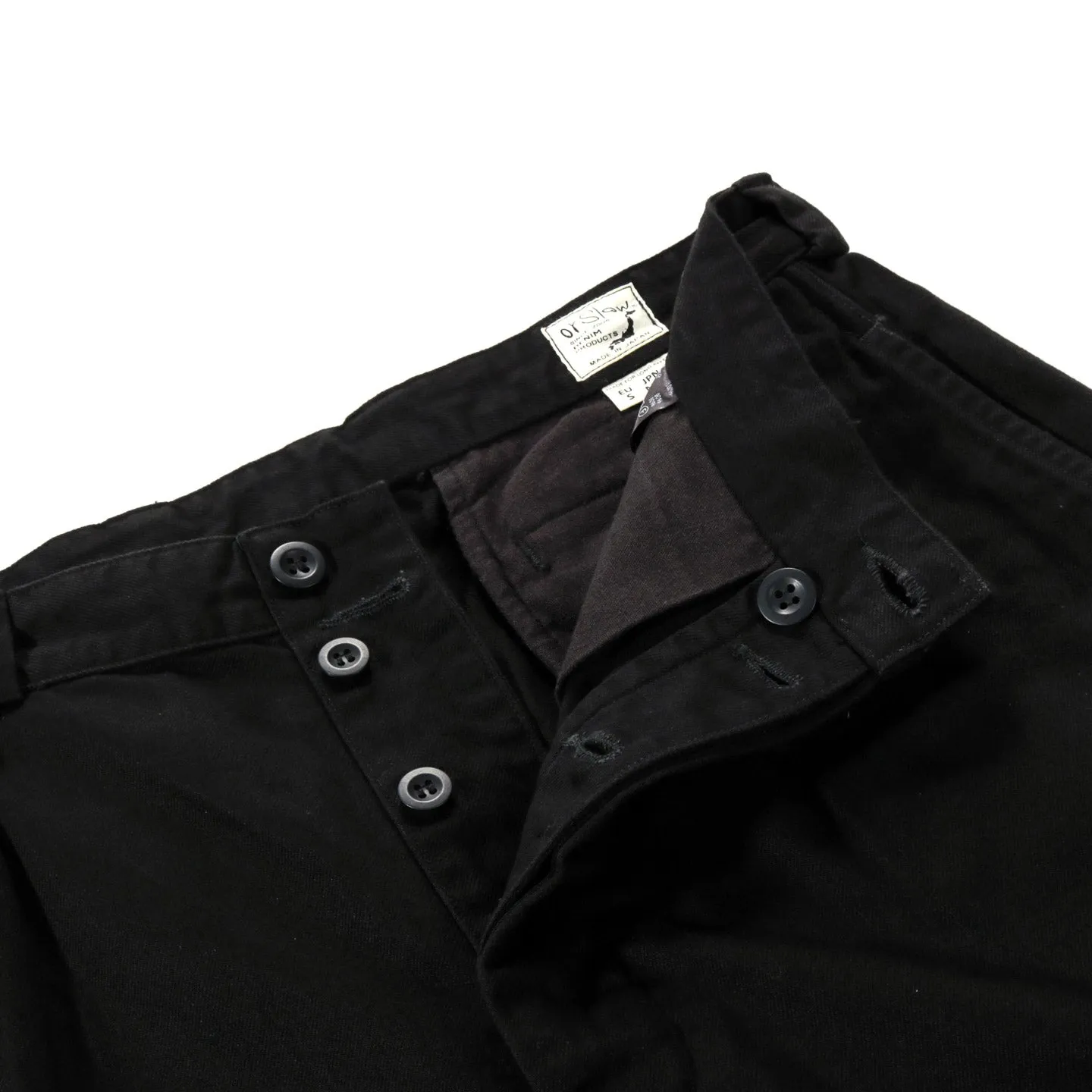 ORSLOW M-52 FRENCH ARMY TROUSER WIDE FIT BLACK