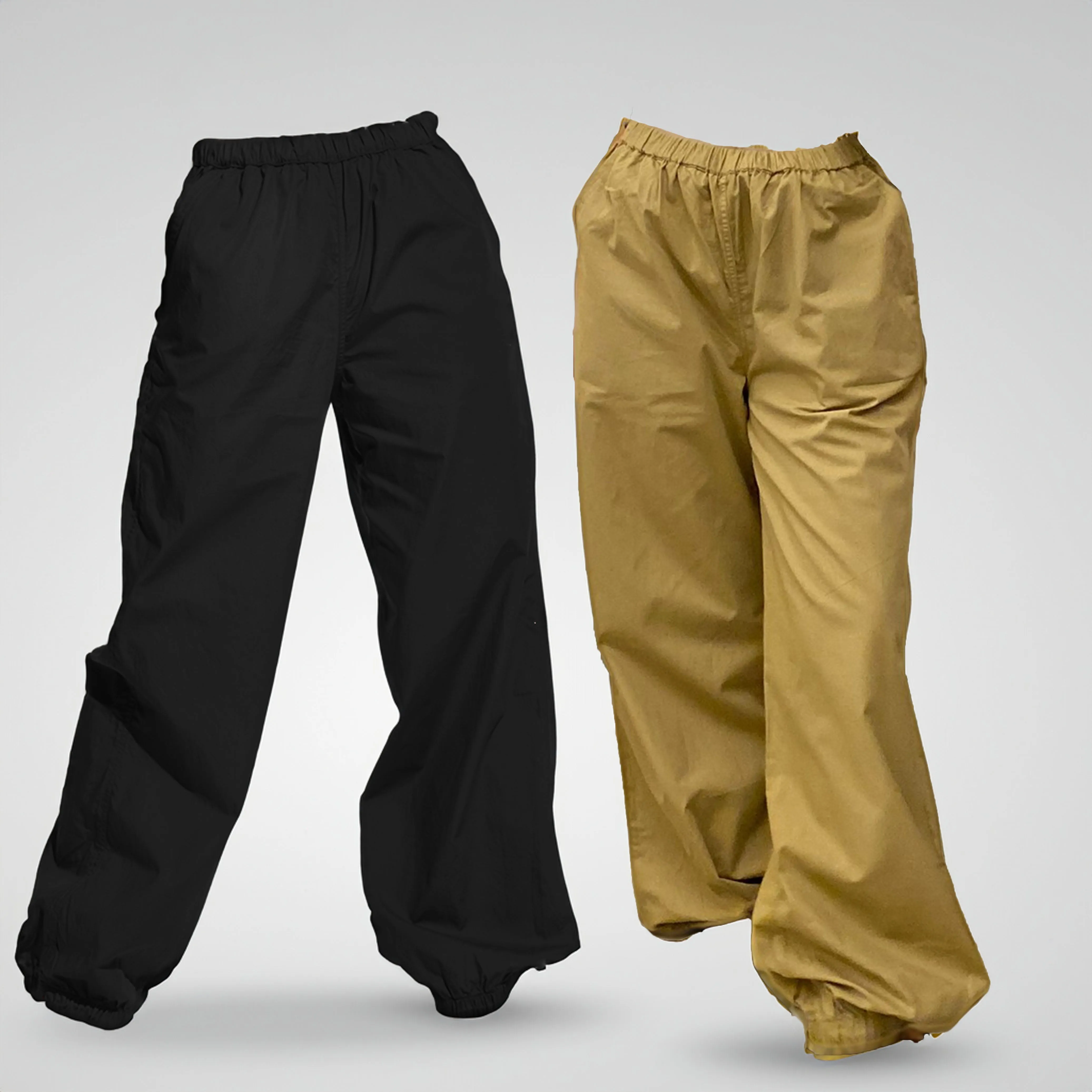 Parachute Pant Black & Khaki Combo