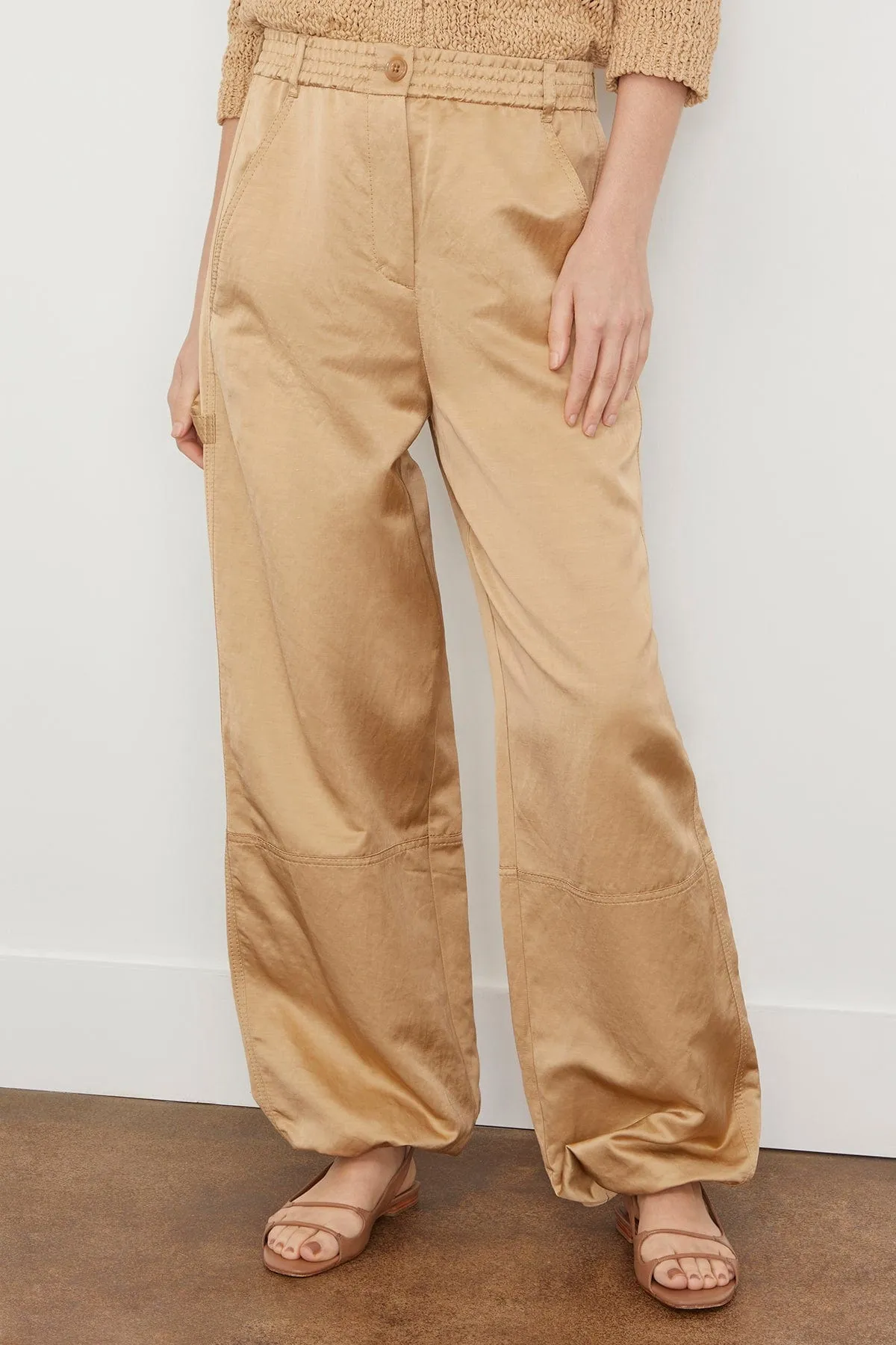 Slouchy Coolness Cargo Pant in Warm Beige