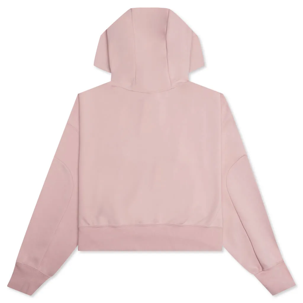 Sportswear Women's Tech Fleece Oversized Crop Hoodie - Pink Oxford/Black