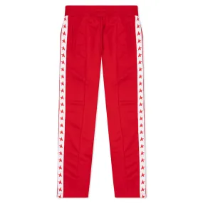 Star Jogging Pants - Tango Red/White