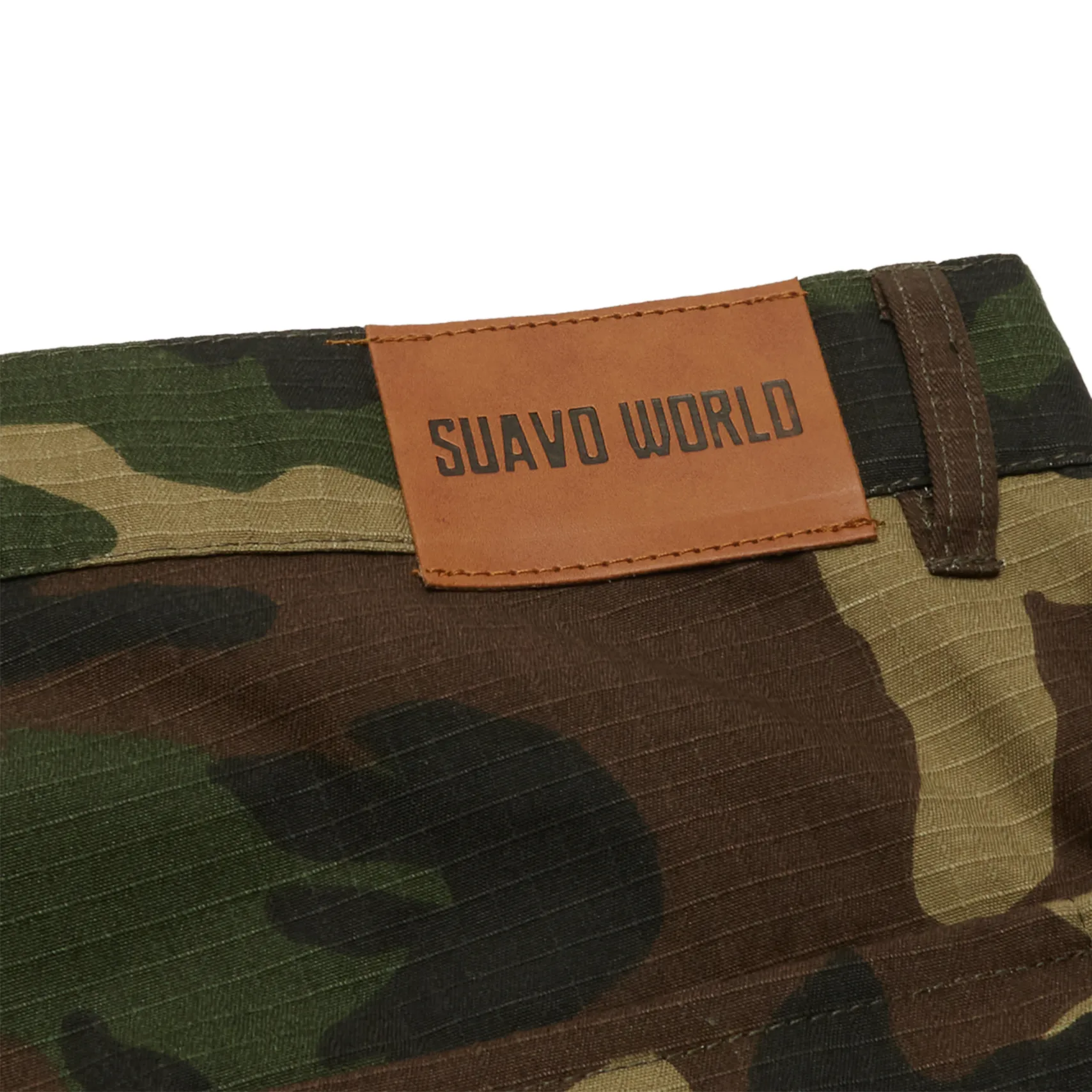 Suavo World Cargo Flare Trousers Camo