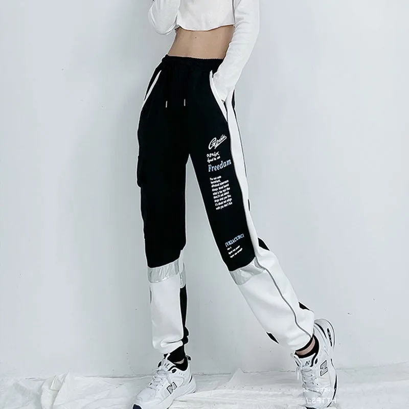 Sweatpants With Lettering And Elastic Waist