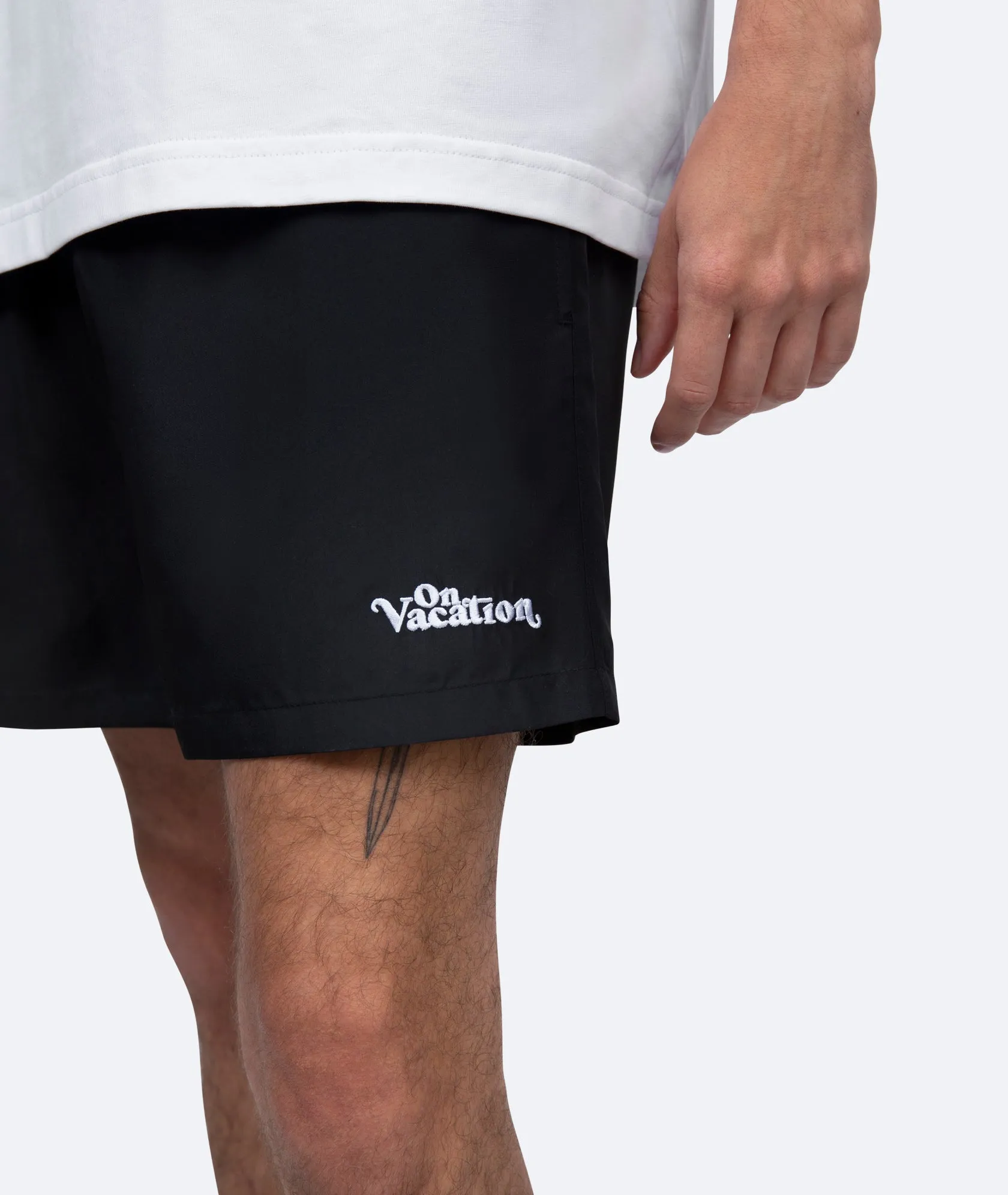 Swim Shorts Monochrome - Black