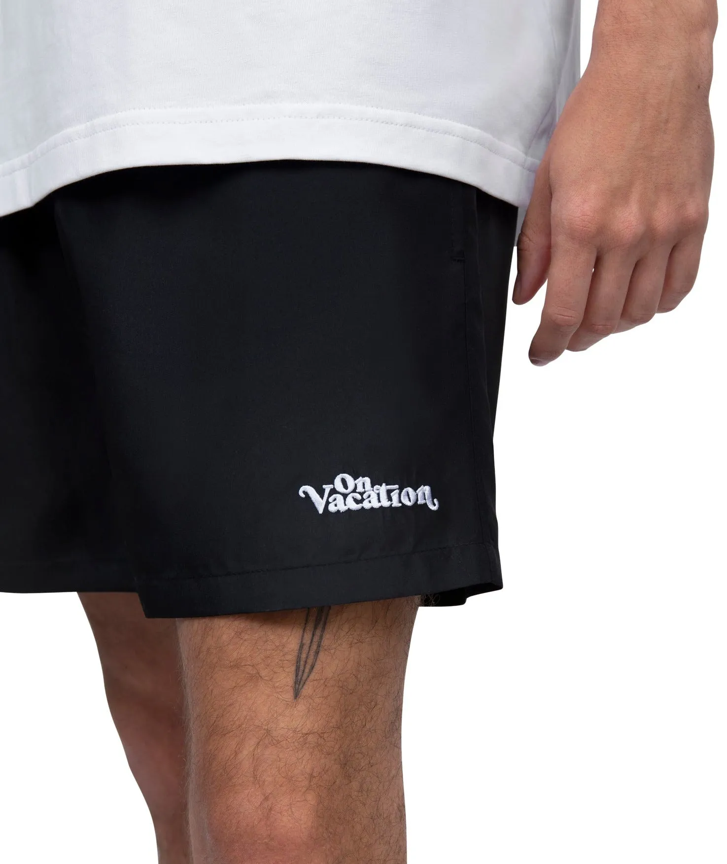 Swim Shorts Monochrome - Black