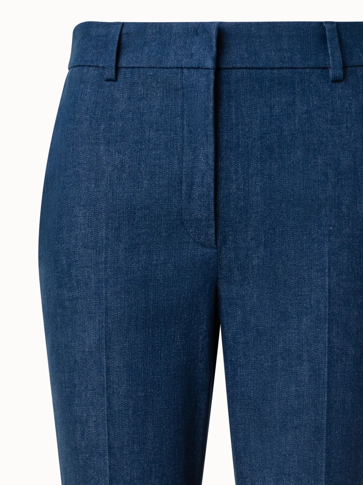 Tapered Denim Hose aus Baumwoll-Stretch