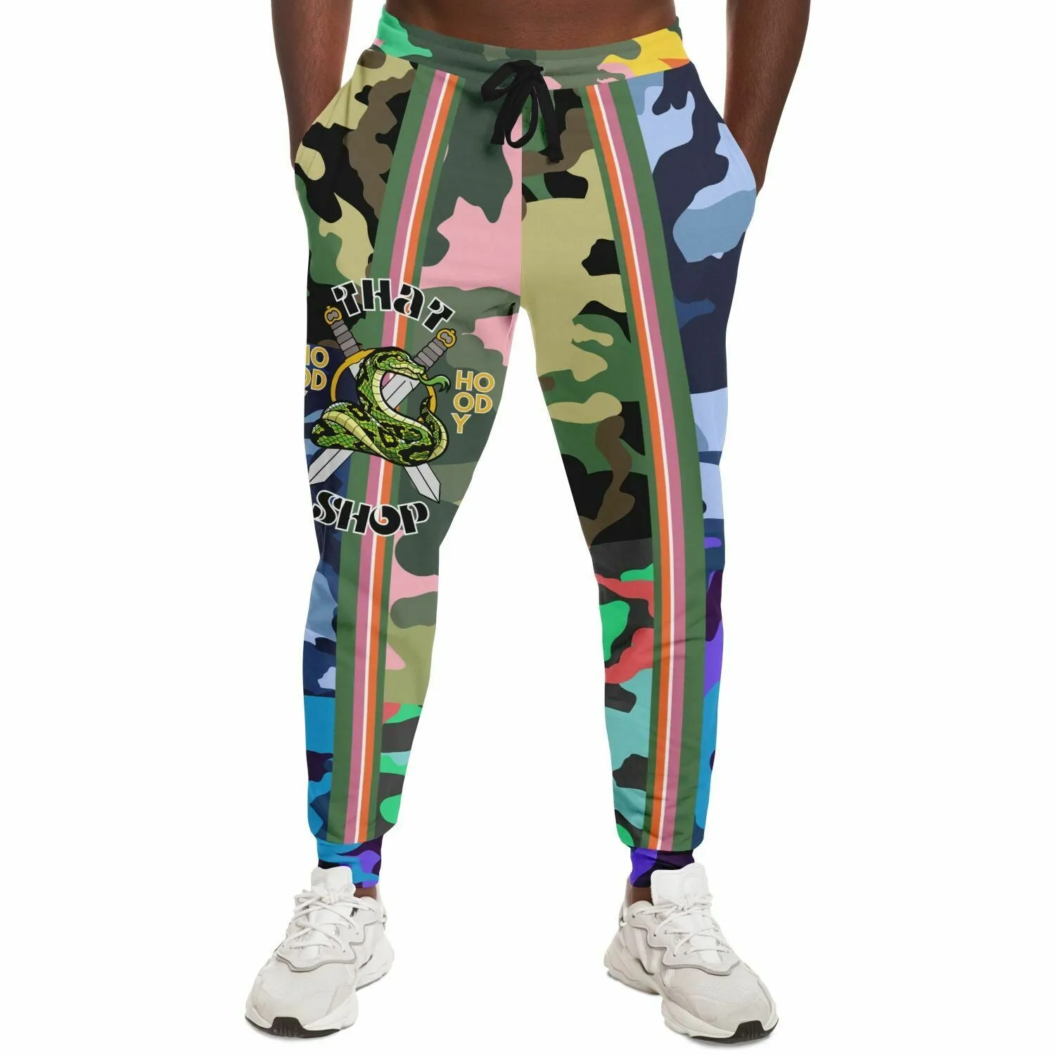 THS Snake Bite Patchwork Camo Stretch Poly Eco-Poly Joggers