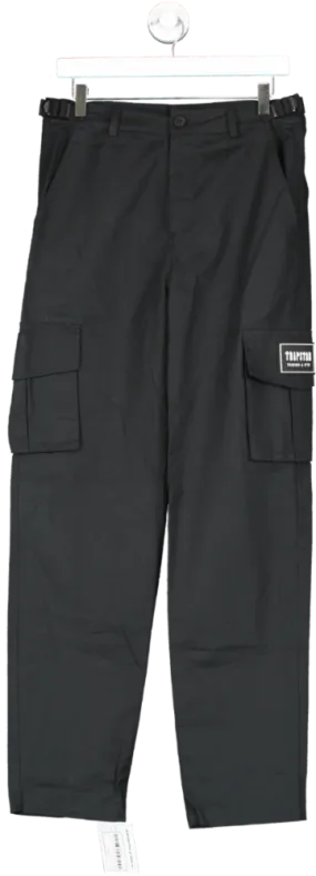 Trapstar Black Nylon Cargo Pants UK XS