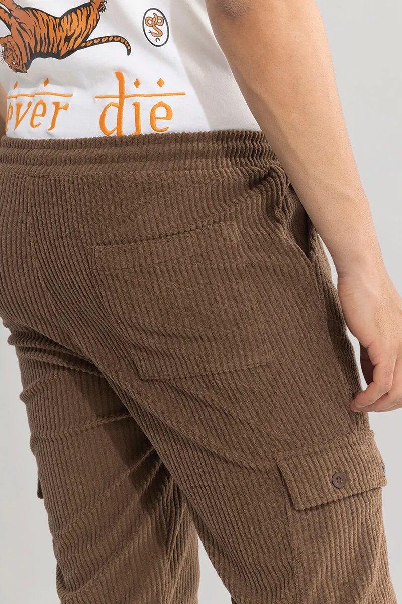 Urban Cord Brown Corduroy Cargo Pant