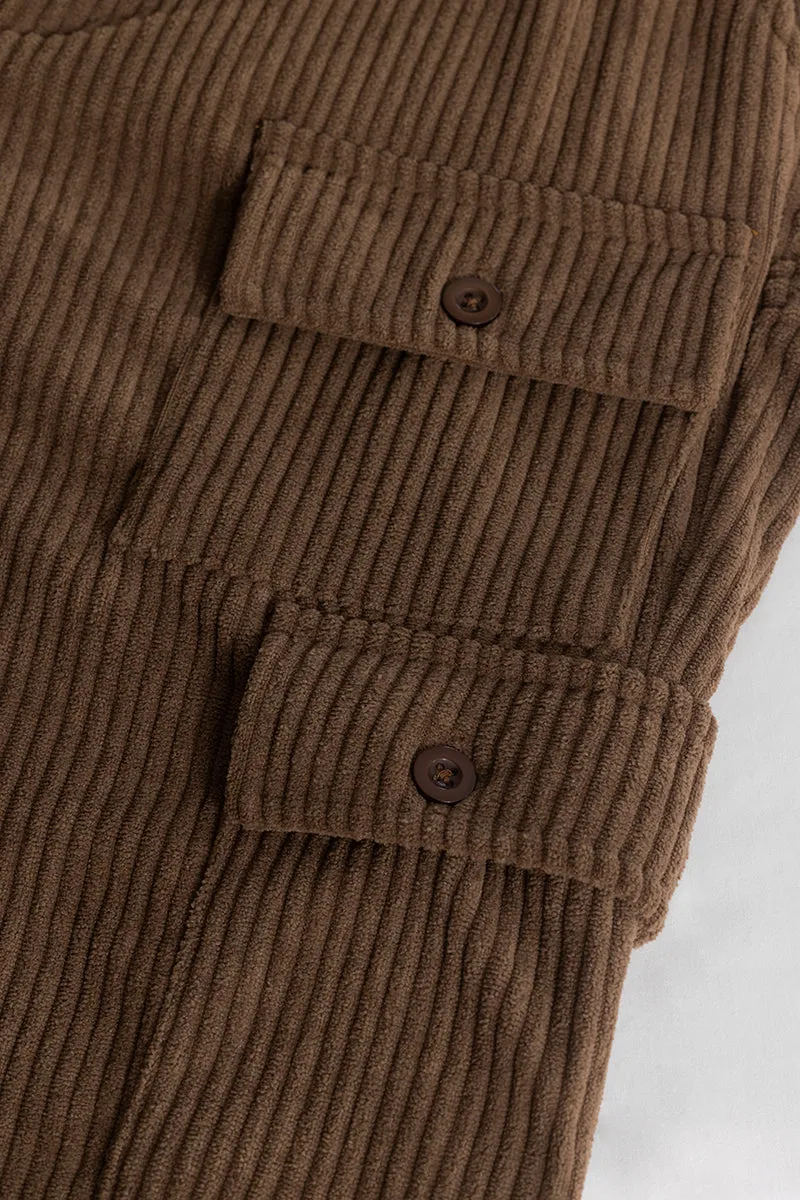 Urban Cord Brown Corduroy Cargo Pant