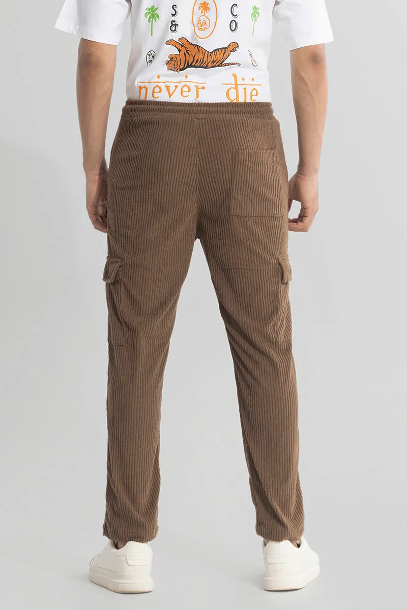 Urban Cord Brown Corduroy Cargo Pant