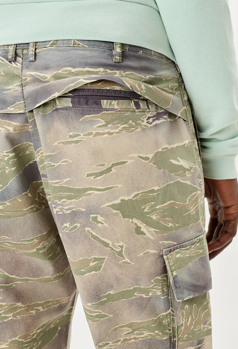 Utility Cargo Pants / Washed Tiger Camo