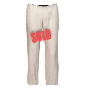 Vintage Chanel 03P, 2003 Spring Ivory Trouser Pants FR 36