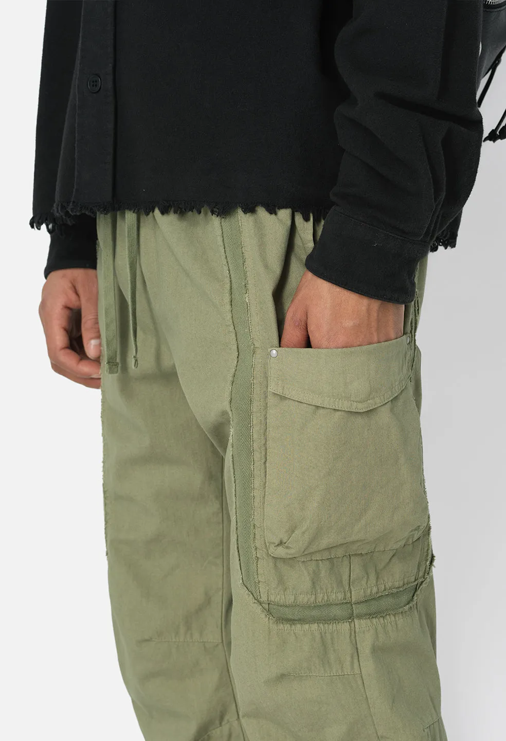 Vintage Slab Cargo Pant / Olive